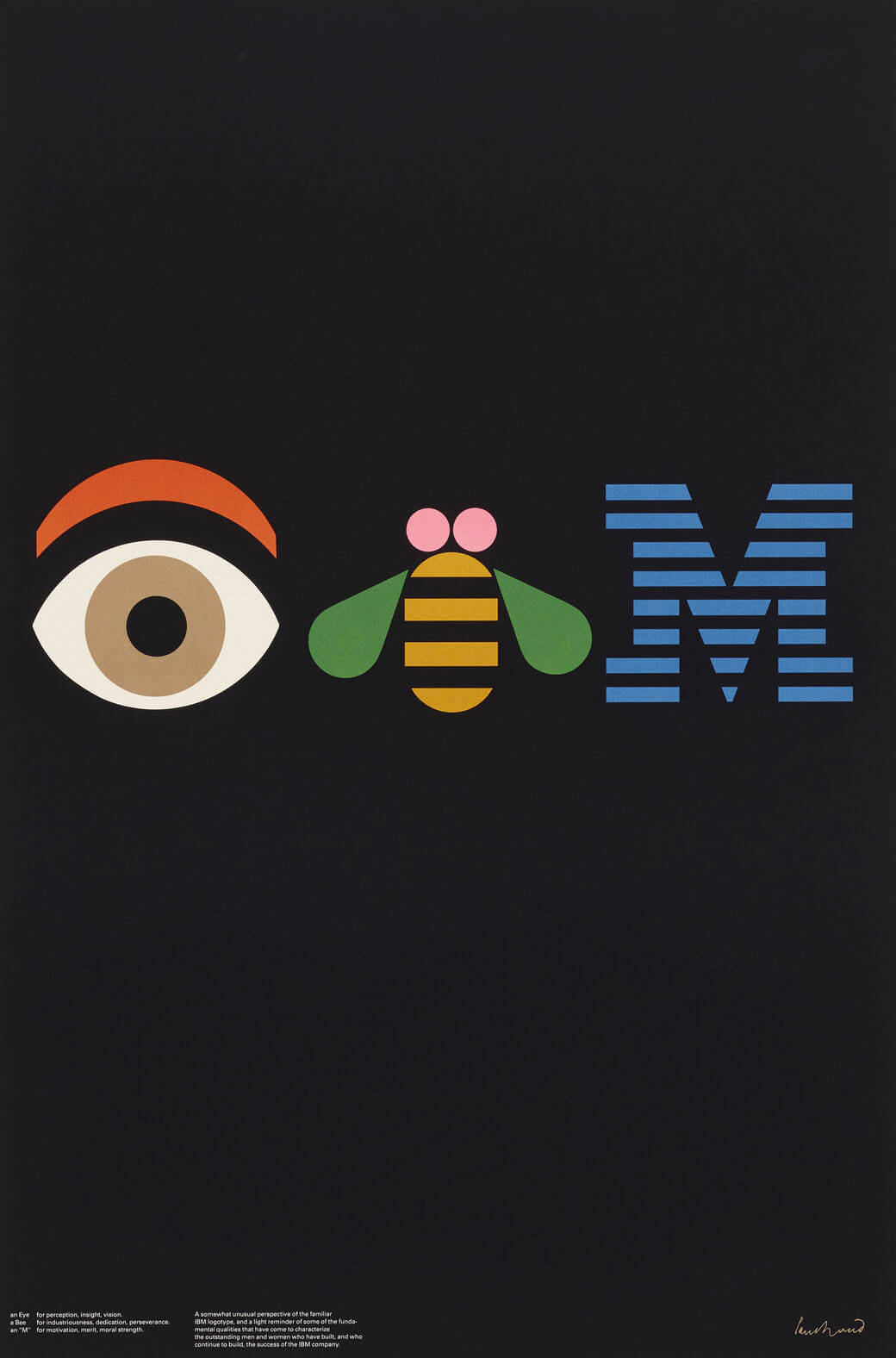 Paul Rand’s IBM poster design