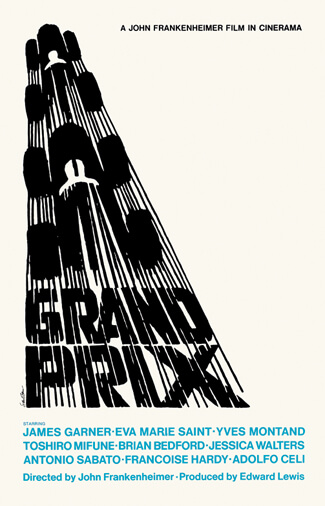 Saul Bass’s Grand Prix poster design