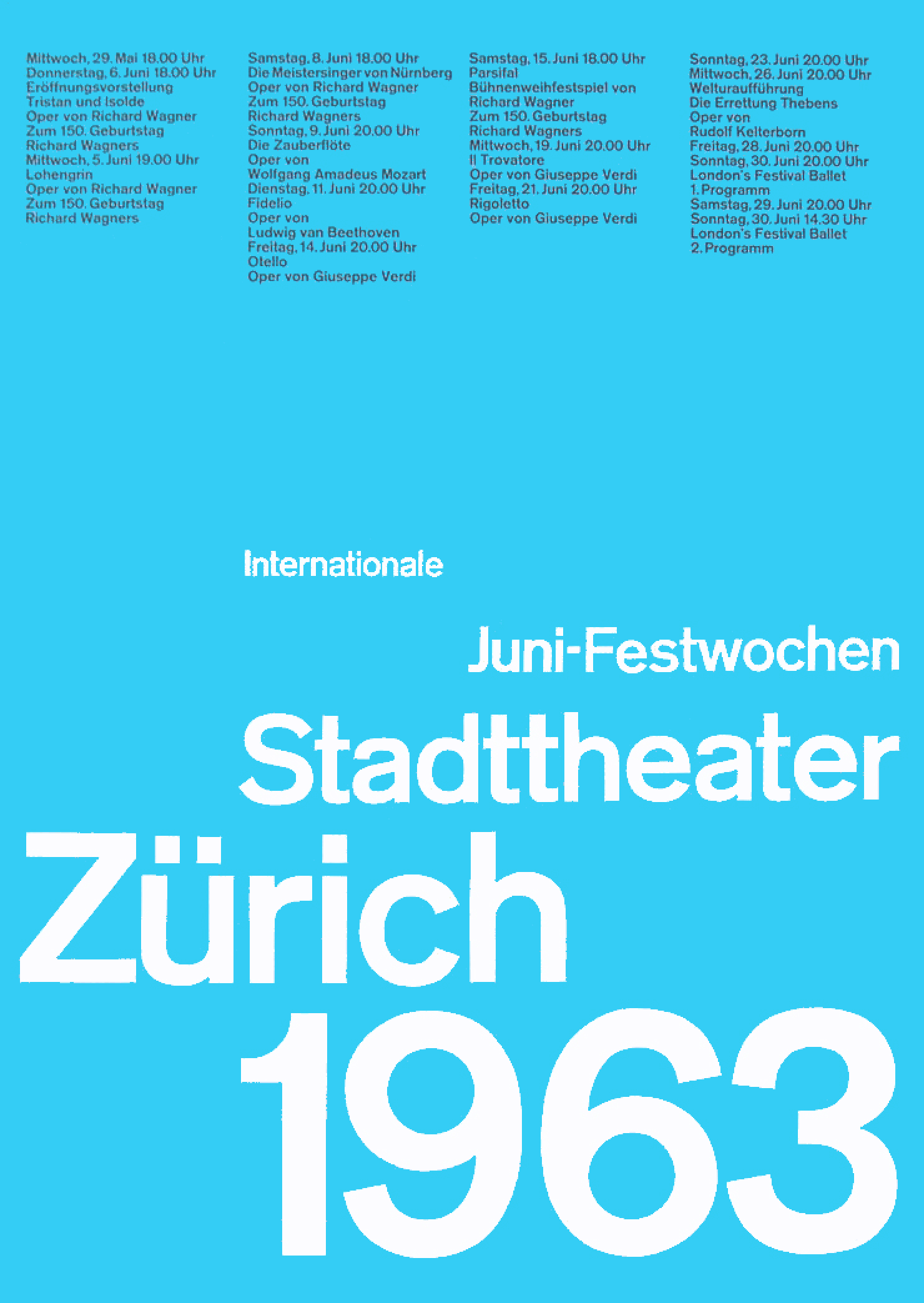 A poster design by Josef Müller-Brockmann