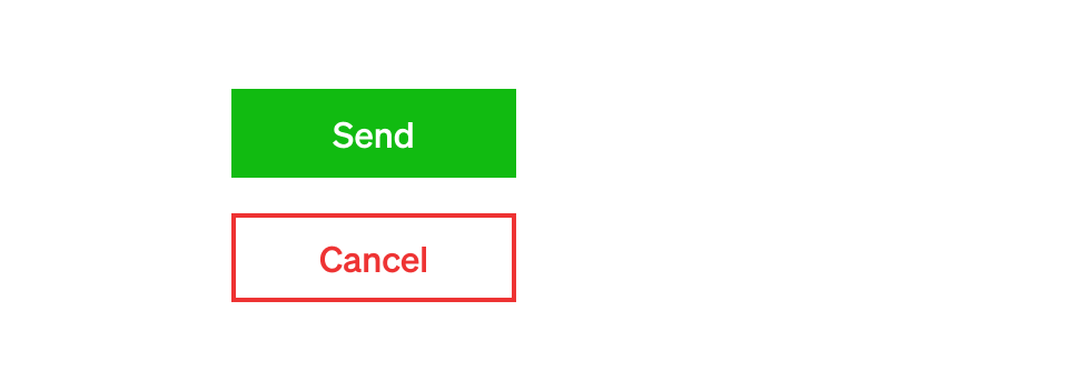 Send and Cancel buttons shown one below the other