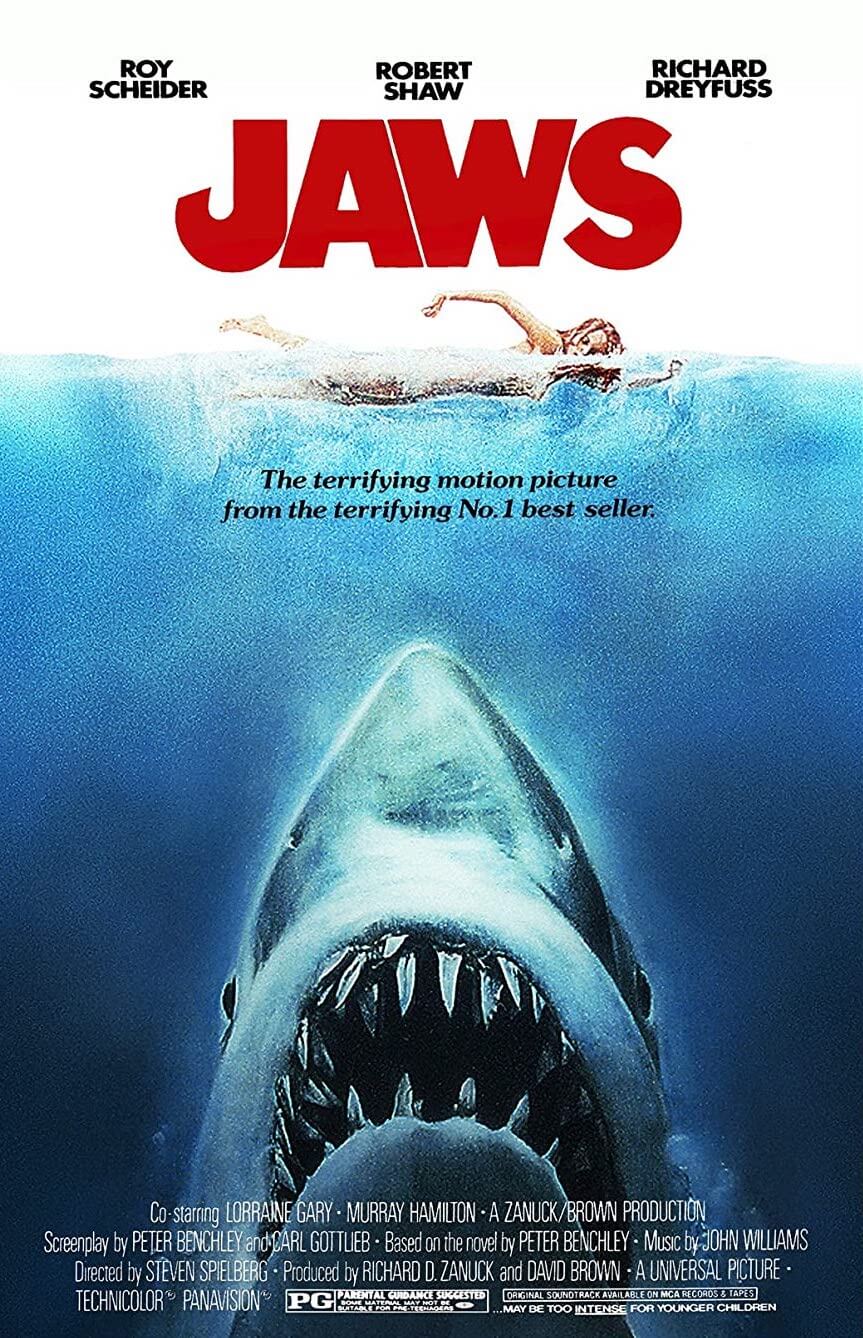 The poster for the film Jaws